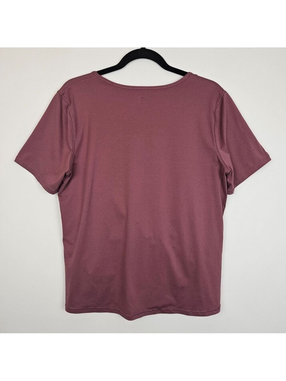 Lululemon Twist Front Top Mauve Short Sleeve Workout Yoga Tee Size 8 Medium - Picture 2 of 4